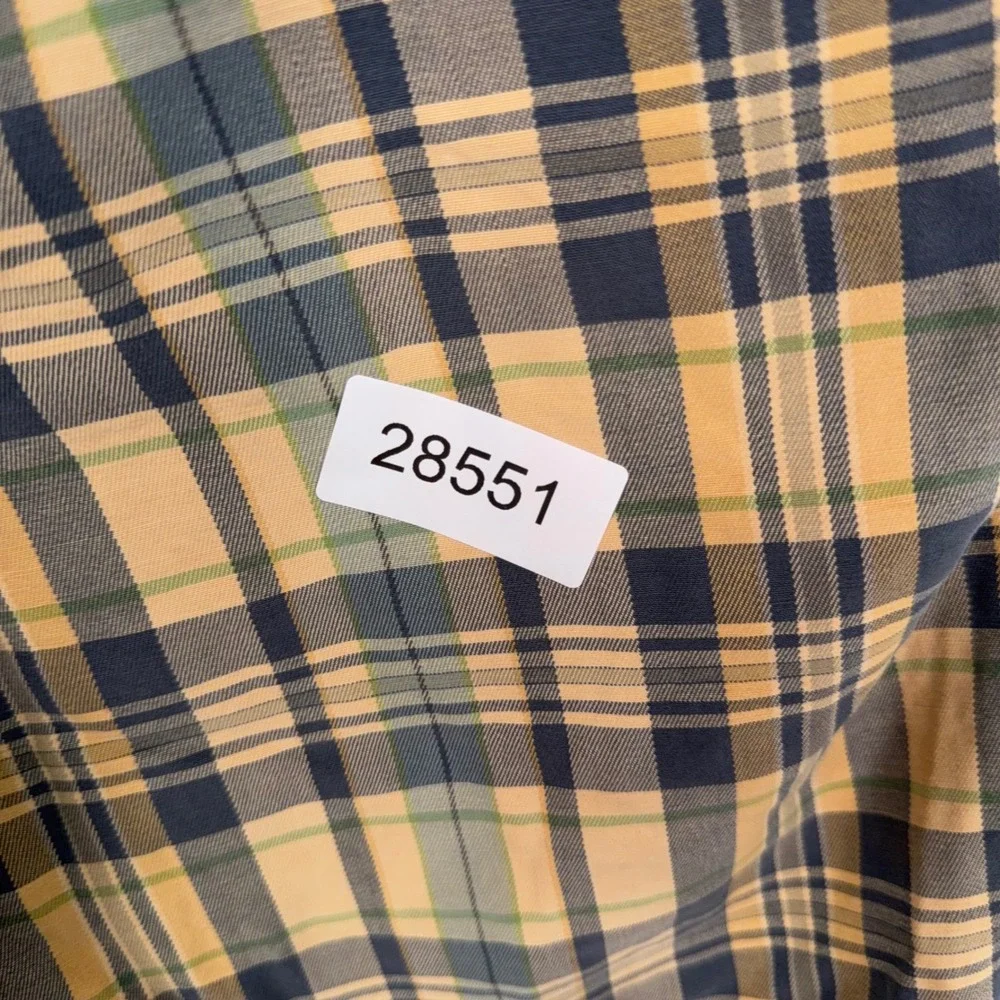 Abercrombie & Fitch Shorts Mens 30 Yellow Plaid Cargo Drawstring Preppy Gorp Y2k